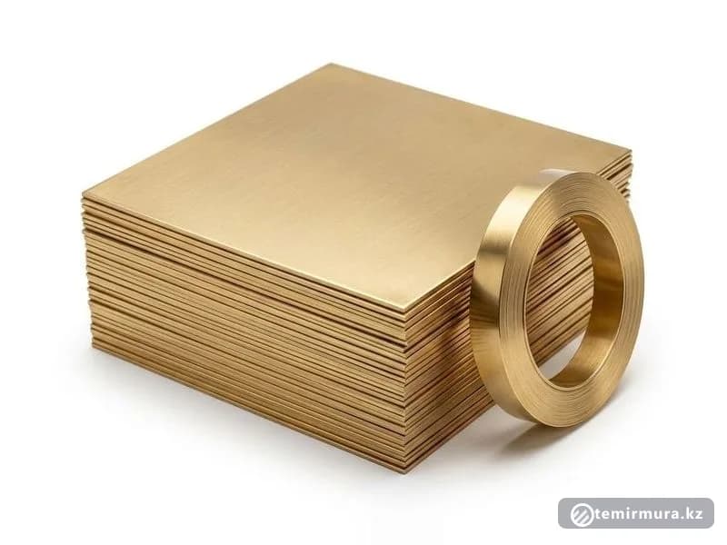 Латунный лист Л36 0,1х1250х2000 мм — 0,1×1250×2000 мм, склад TEMIR MURA