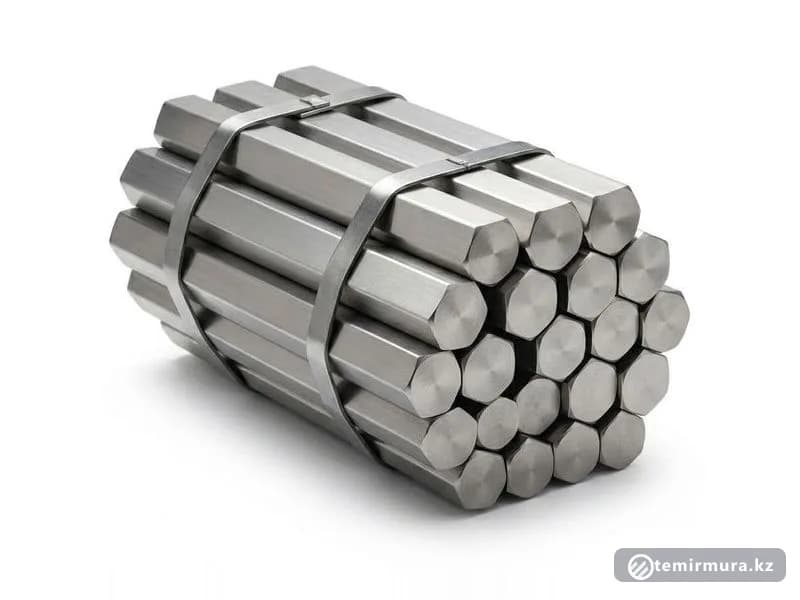 Шестигранник нержавеющий 40Х 43 мм — 40×40 мм, склад TEMIR MURA
