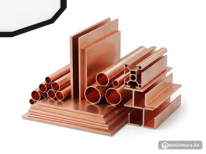 Отвод медный М1р 6 мм 45 градусов двухраструбный ГОСТ 32590-2013 — Ду6, склад TEMIR MURA