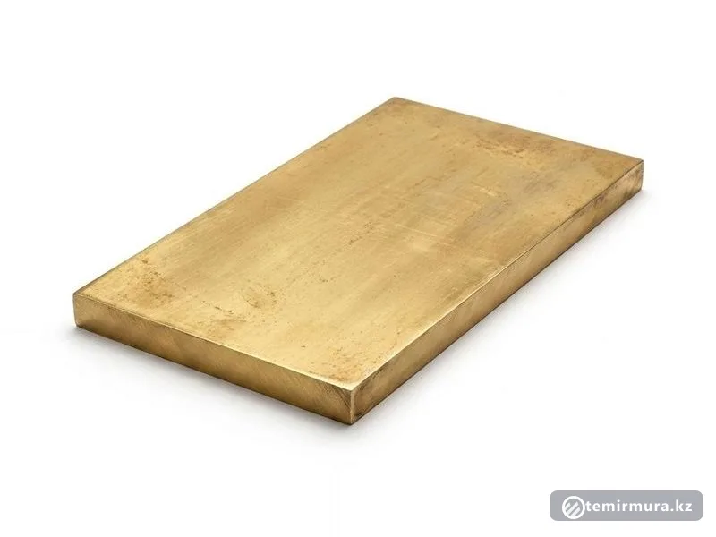 Плита латунная Л59 50х1000х1200 мм — 50×1000×1200 мм, склад TEMIR MURA